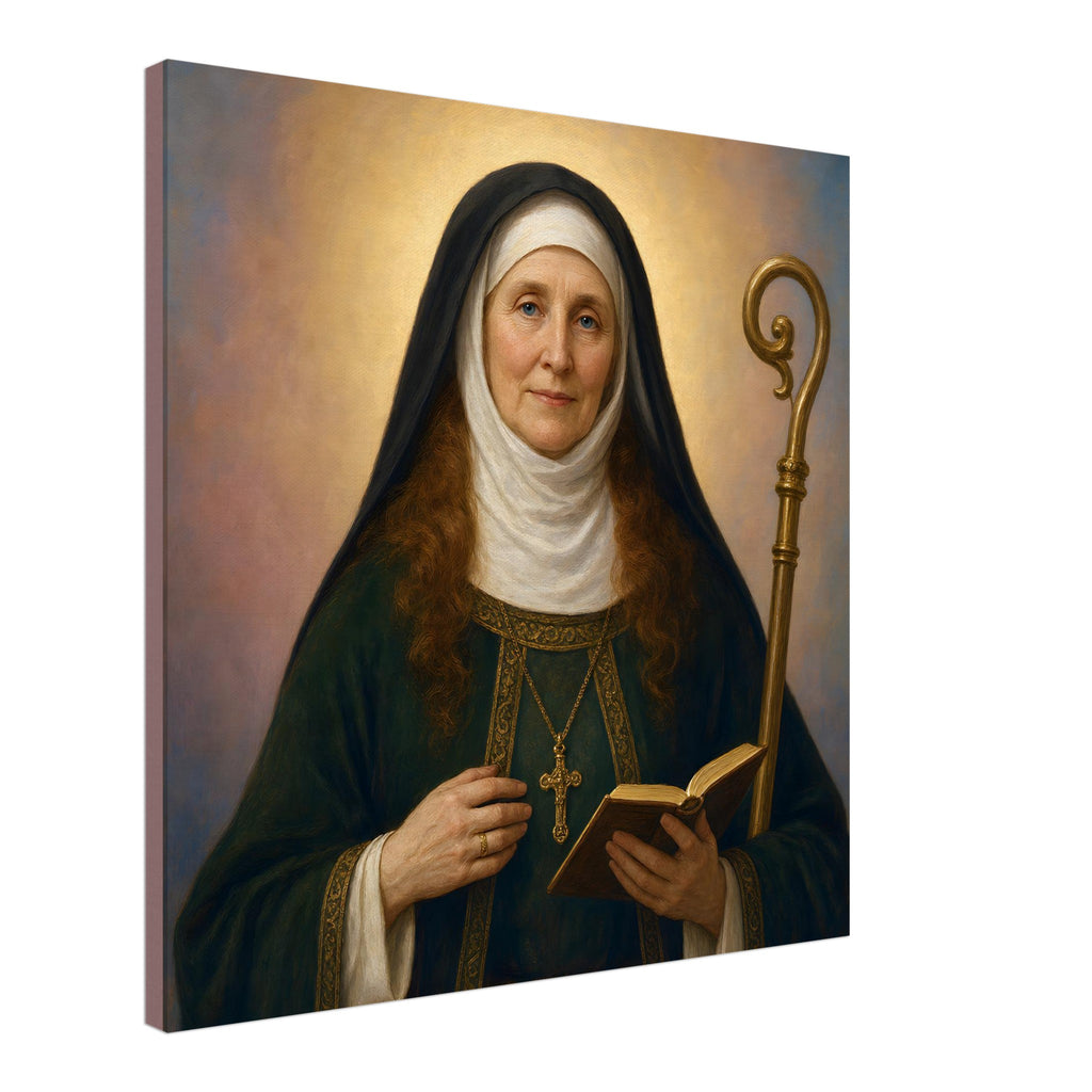 St. Wulfhilda Devotional Canvas — Catholic Religious Wall Art ...