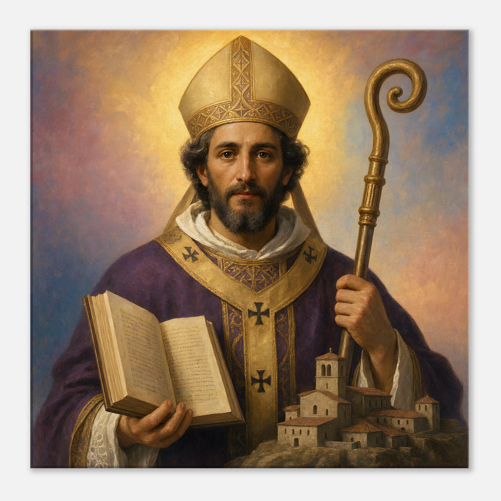 St. Castor of Apt Devotional Canvas — Catholic Religious Wall Art ...