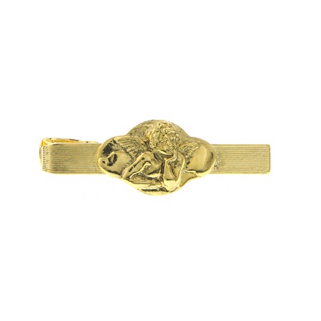 Gold Marymount Saints Logo Tie Bar