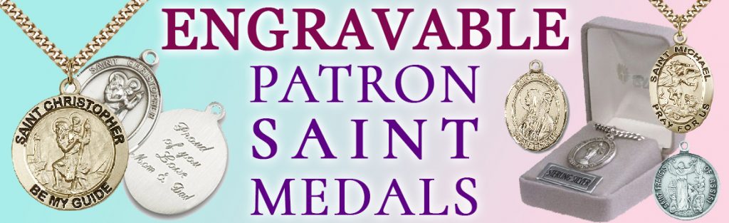 Engravable Patron Saint Medals