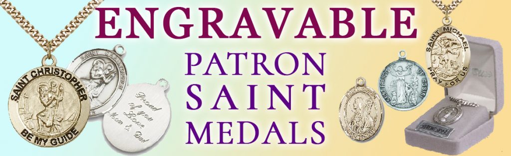 Engraved Saint Medals