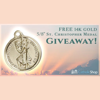 FREE 14K Gold St. Christopher Medal!  - Catholic Gifts