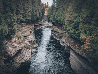 person showing running river
