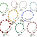 Patron Saint Rosary Bracelets