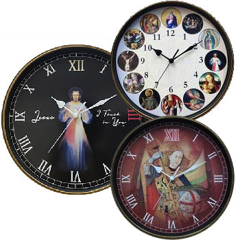 Catholic Prayer Clocks and Religious Wall Clocks – CatholicShop.com
