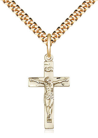 14kt Gold Filled Crucifix Medal | Medium
