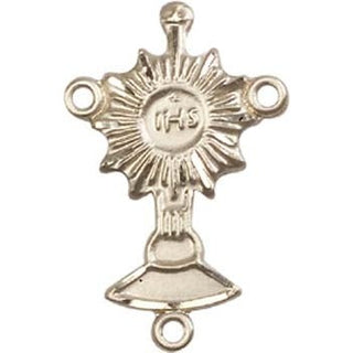 14kt Gold Monstrance Rosary Center Rosary Center
