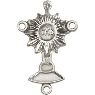 Sterling Silver Monstrance Rosary Center Rosary Center