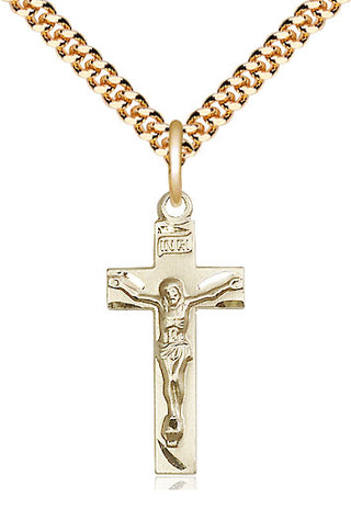 14kt Gold Filled Crucifix Medal | Medium