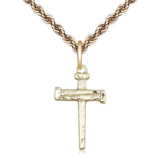 14kt Gold Nail Cross Medal