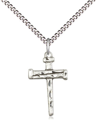Sterling Silver Nail Cross Medal Religious Jewelry