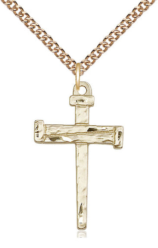 14kt Gold Nail Cross Medal