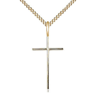 14kt Gold Filled Cross Medal Catholic Jewelry