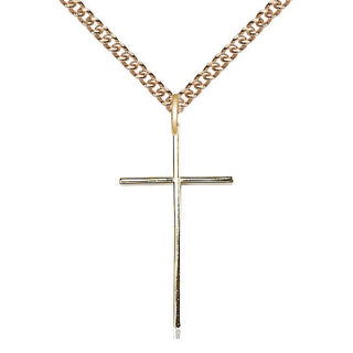 14kt Gold Filled Cross Medal Catholic Jewelry