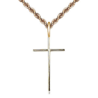 14kt Gold Filled Cross Medal Catholic Jewelry