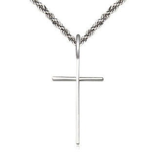 Sterling Silver Cross Medal Catholic Jewelry