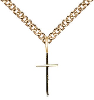 14kt Gold Filled Cross Medal Religious and Catholic Jewelry