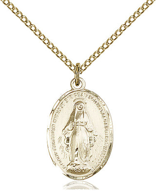 14kt Gold Filled Miraculous Medal Religious Jewelry