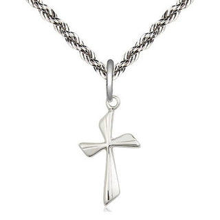 Sterling Silver Cross Medal Religious Jewelry
