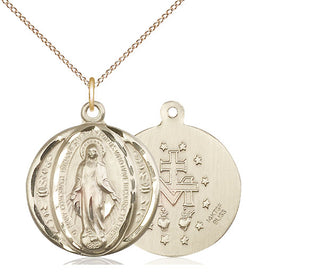 14kt Gold Filled Miraculous Medal Catholic Jewelry