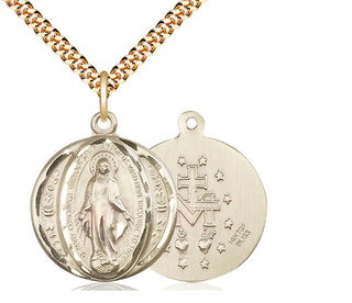 14kt Gold Filled Miraculous Medal Catholic Jewelry
