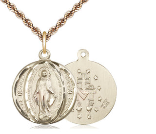 14kt Gold Filled Miraculous Medal Catholic Jewelry