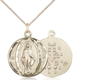 14kt Gold Miraculous Medal