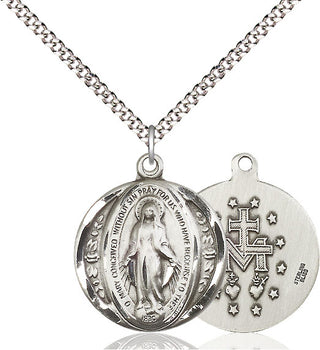 Pewter Miraculous Medal Catholic Jewelry