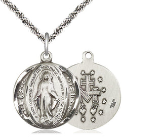Sterling Silver Miraculous Medal Catholic Jewelry