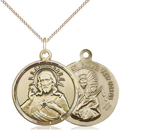 14kt Gold Filled Scapular Medal Catholic Jewelry