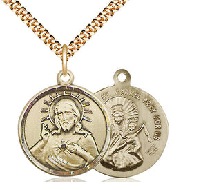 14kt Gold Filled Scapular Medal Catholic Jewelry