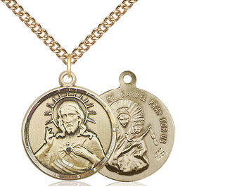 14kt Gold Scapular Medal