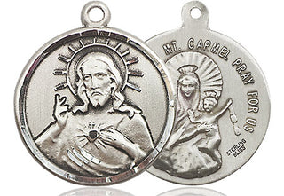 Sterling Silver Scapular Medal Catholic Jewelry