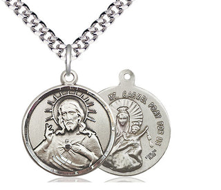 Sterling Silver Scapular Medal Catholic Jewelry