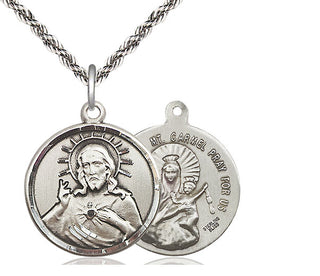 Sterling Silver Scapular Medal Catholic Jewelry