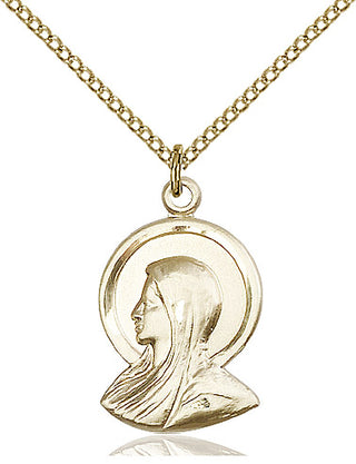 14kt Gold Filled Madonna Medal Religious Jewelry