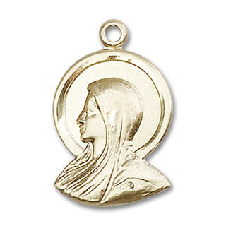 14kt Gold Madonna Medal