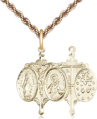 14kt Gold Filled Novena Medal Religious Jewelry