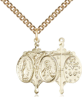 14kt Gold Novena Medal