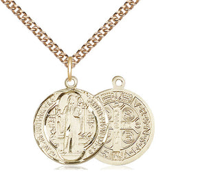 14kt Gold Filled Saint Benedict Medal Religious Jewelry