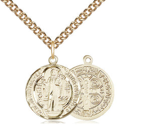 14kt Gold Filled Saint Benedict Medal Religious Jewelry