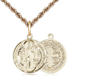 14kt Gold Filled Saint Benedict Medal Religious Jewelry