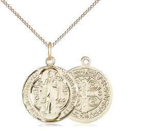 14kt Gold Saint Benedict Medal