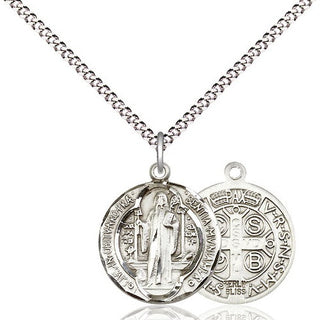 Pewter Saint Benedict Medal Religious Jewelry