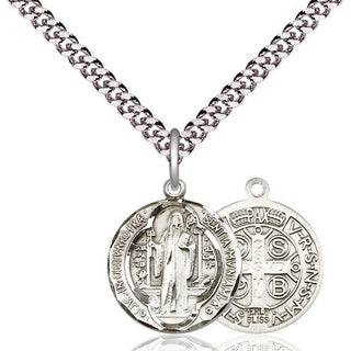 Pewter Saint Benedict Medal Religious Jewelry