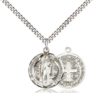 Pewter Saint Benedict Medal Religious Jewelry