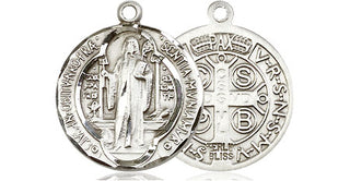 Sterling Silver Saint Benedict Medal