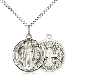 Sterling Silver Saint Benedict Medal | Medium