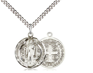 Sterling Silver Saint Benedict Medal | Medium
