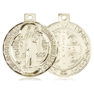 14kt Gold Saint Benedict Medal
